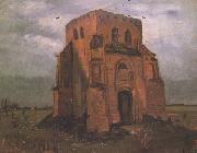 Vincent Van Gogh The Old Cemetery Tower at Nuenen (nn04) painting